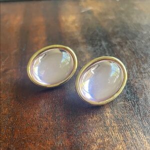 Elegant Gold and Pink Earrings